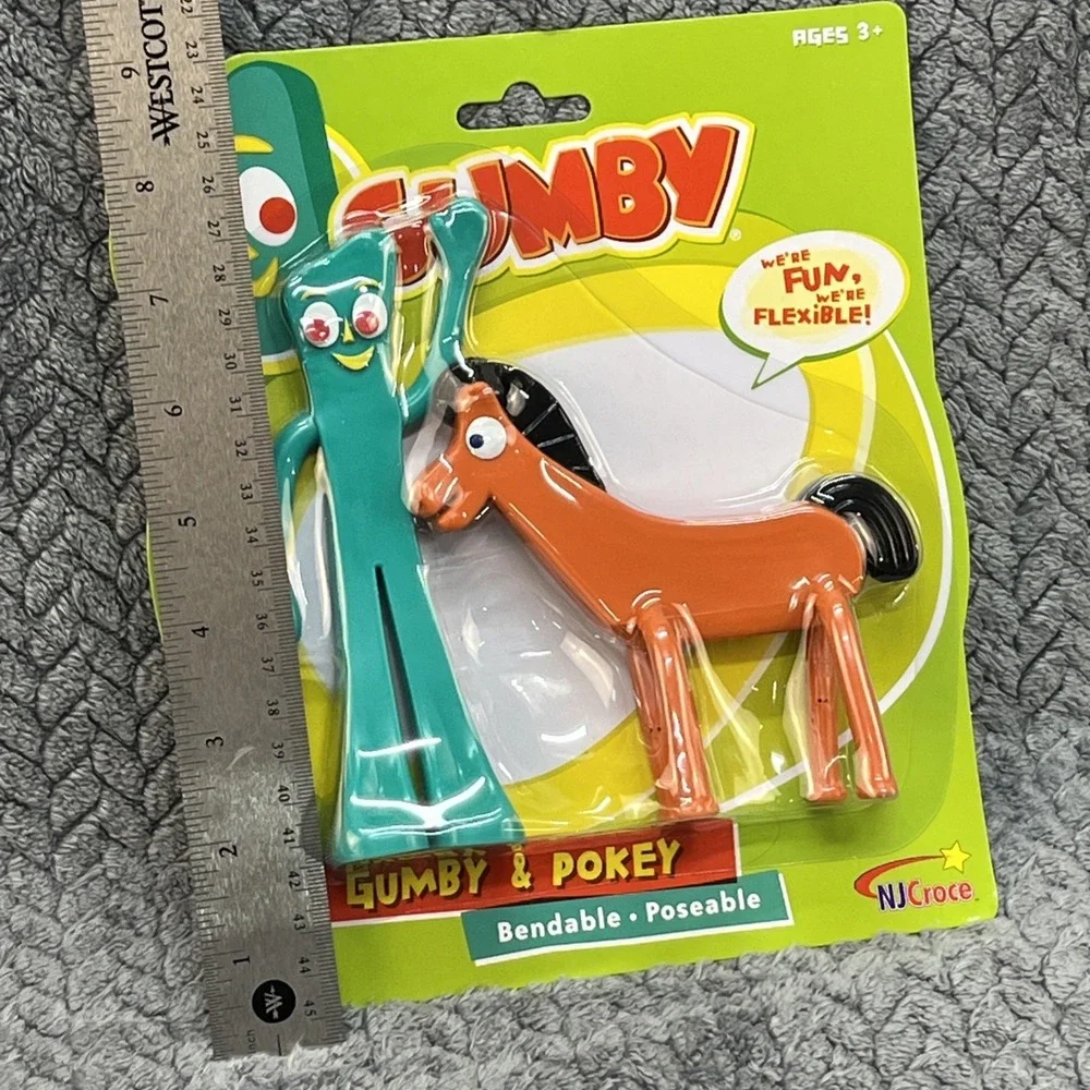 NEW Gumby‎ & Pokey 6 inch Bendable - Posable Collectible Super Fun!